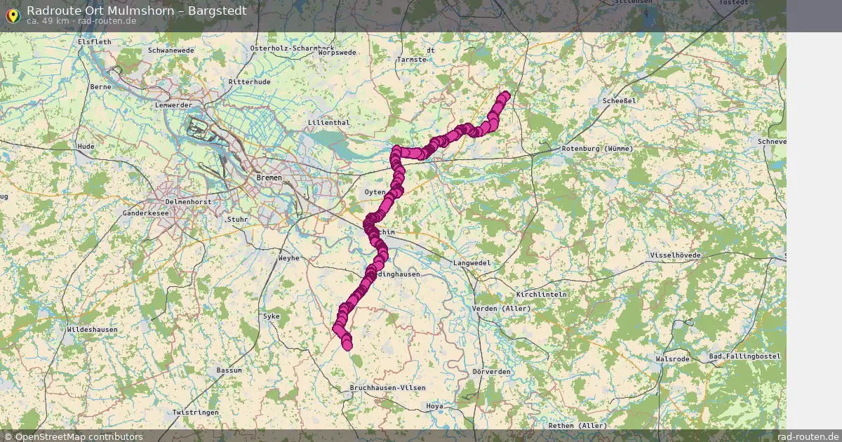 Fahrradroute Ort Mulmshorn – Tostedt