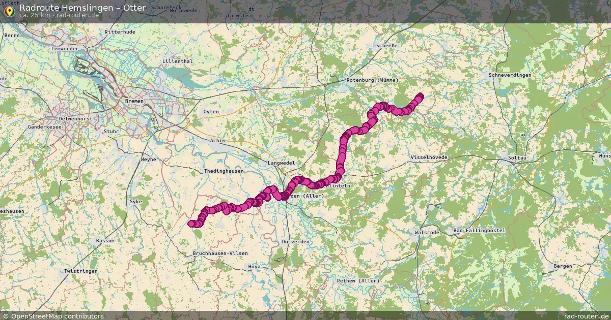 Fahrradroute Hemslingen – Appel (42 km) – Rad-Routen.de
