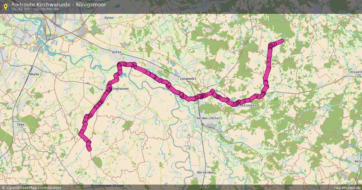 Fahrradroute Kirchwalsede – Königsmoor