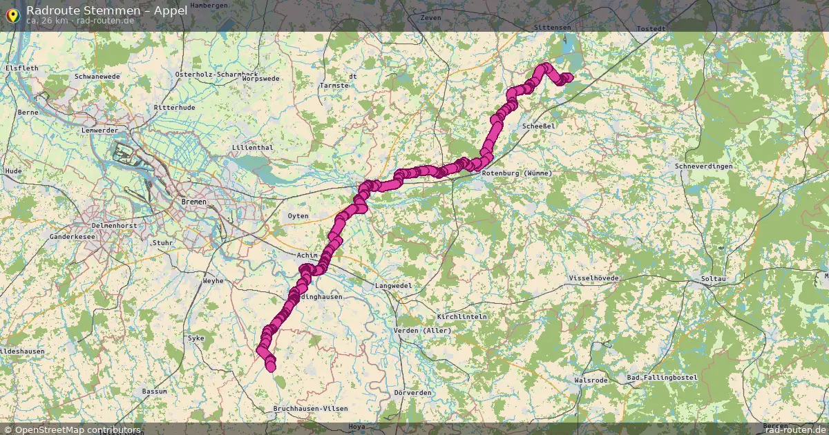 Fahrradroute Stemmen – Dohren (15 km) – Rad-Routen.de