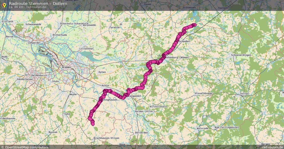 Fahrradroute Stemmen – Handeloh (23 km) – Rad-Routen.de