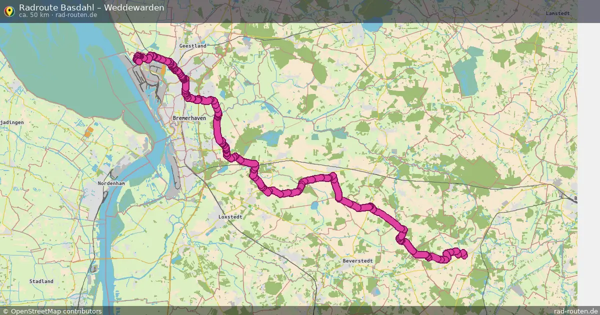 Radtour Basdahl – Weddewarden