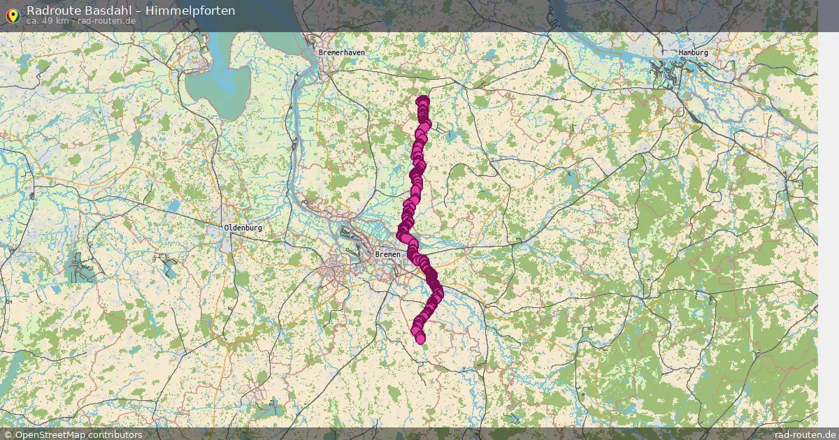 Fahrradroute Basdahl – Estorf (56 km) – Rad-Routen.de