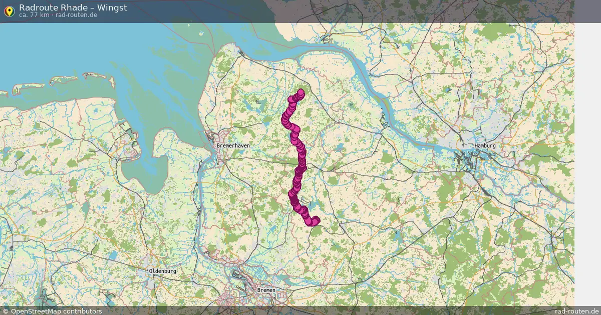 Fahrradroute Rhade – Wingst