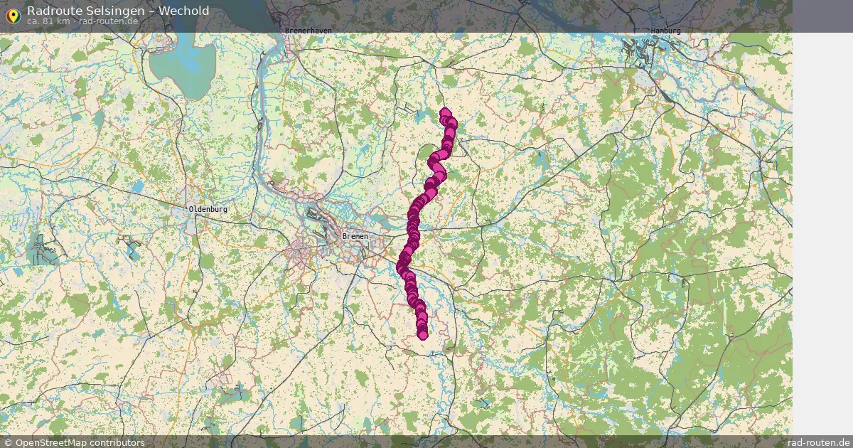 Fahrradroute Selsingen – Wechold (81 km) – Rad-Routen.de