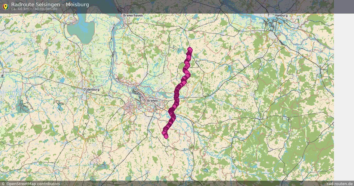 Fahrradroute Selsingen – Fredenbeck (32 km) – Rad-Routen.de