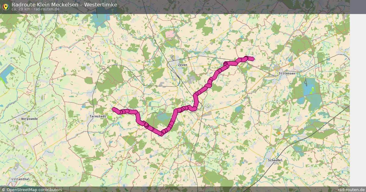 Radtour Klein Meckelsen – Westertimke