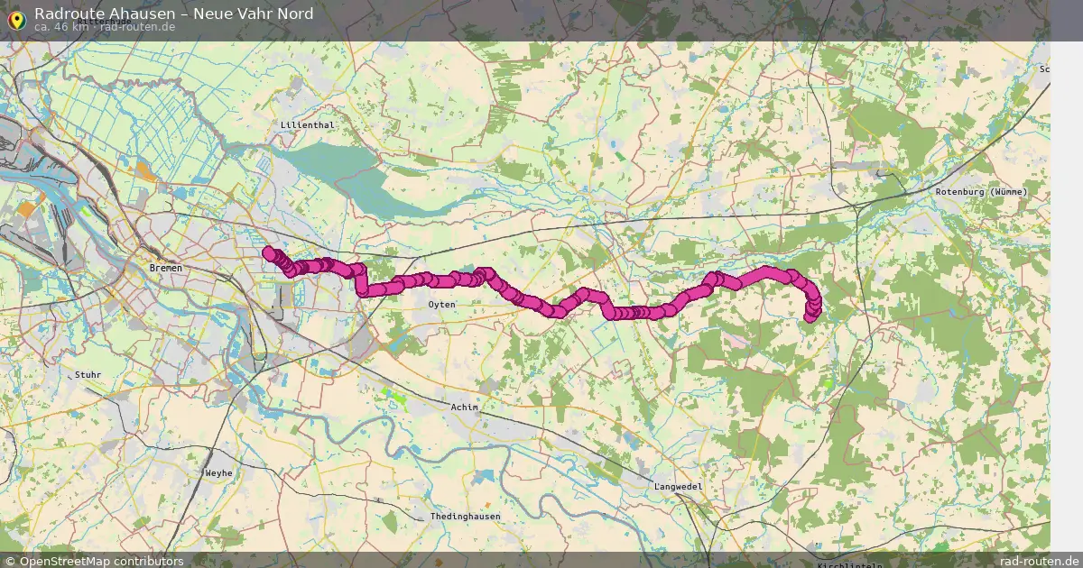 Radtour Ahausen – Neue Vahr Nord