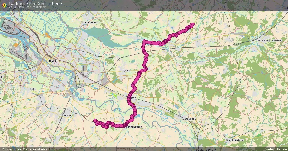Fahrradroute Reeßum – Riede