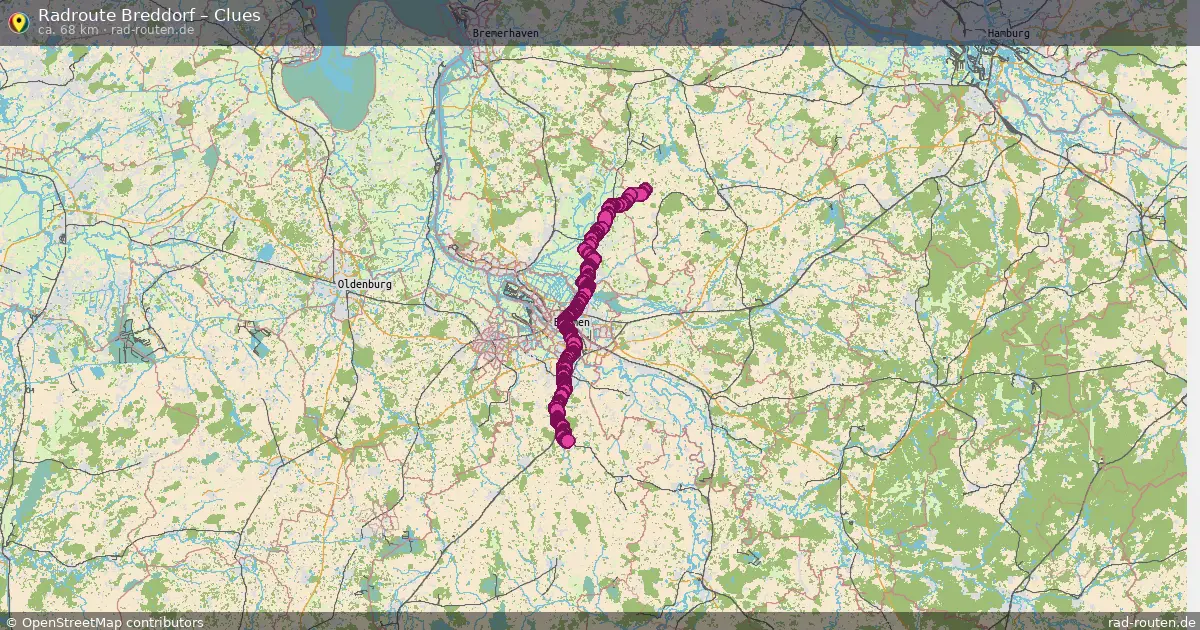 Fahrradroute Breddorf – Clues
