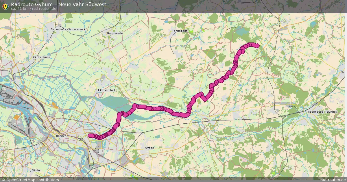 Radtour Gyhum – Neue Vahr Südwest