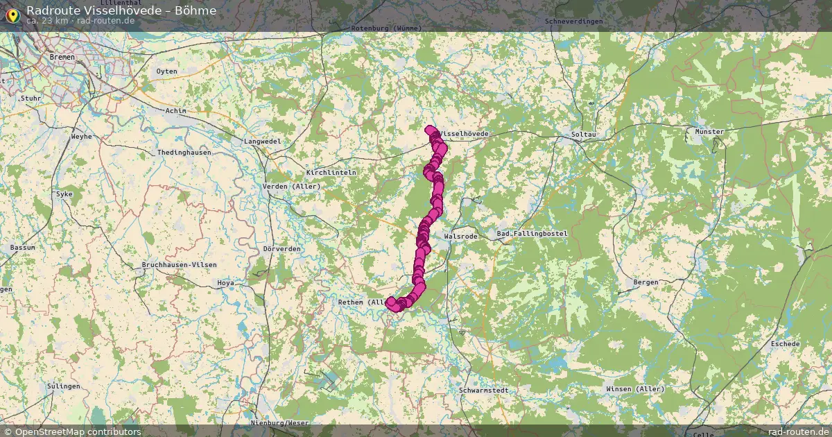 Radtour Visselhövede – Böhme