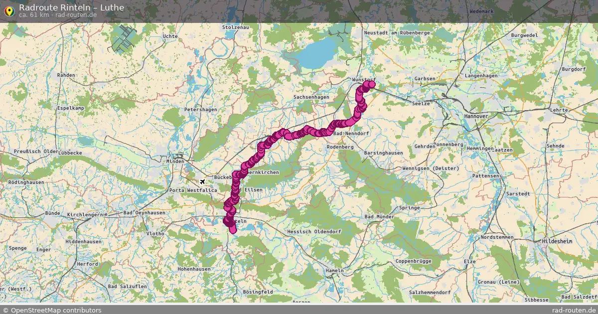 Fahrradroute Rinteln – Luthe