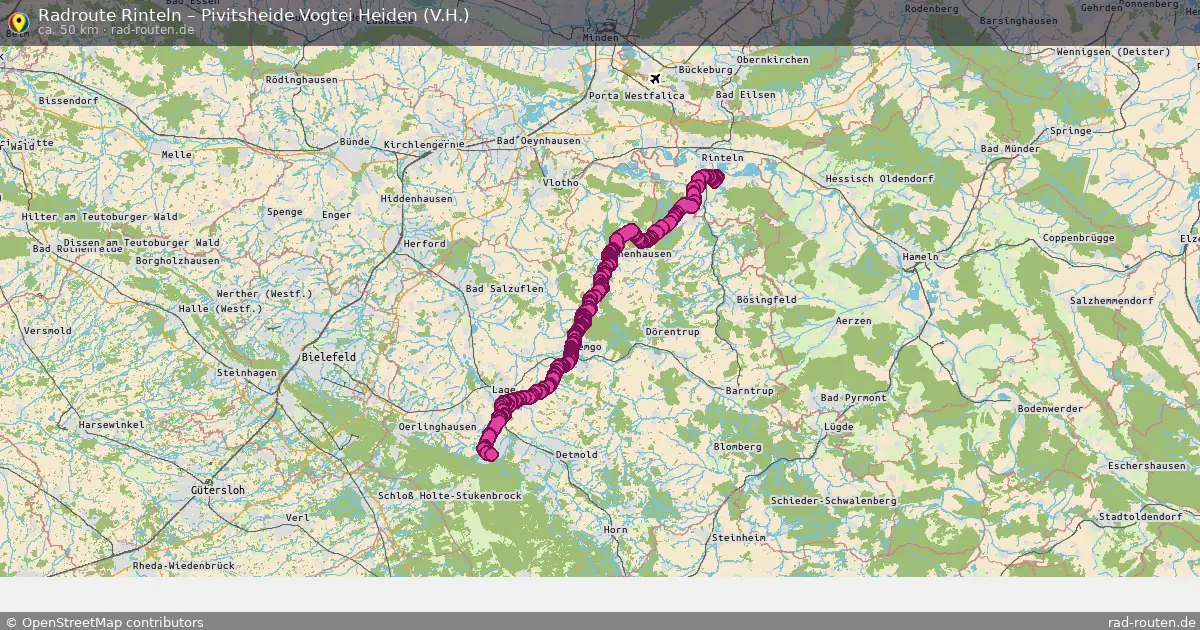Radtour Rinteln – Pivitsheide Vogtei Heiden (V.h.)