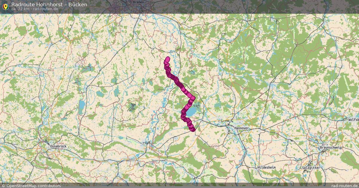 Fahrradroute Hohnhorst – Bücken