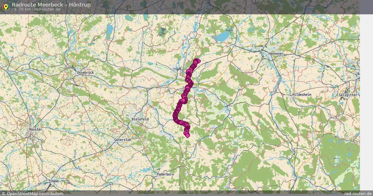 Fahrradroute Meerbeck – Höntrup