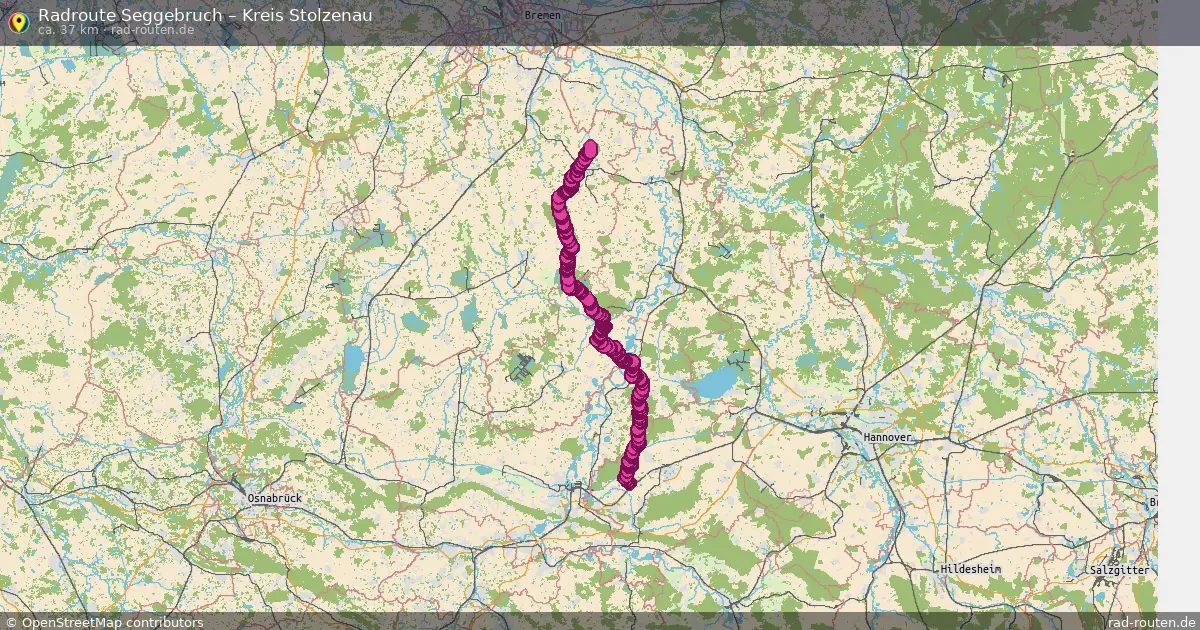 Fahrradroute Seggebruch – Kreis Stolzenau