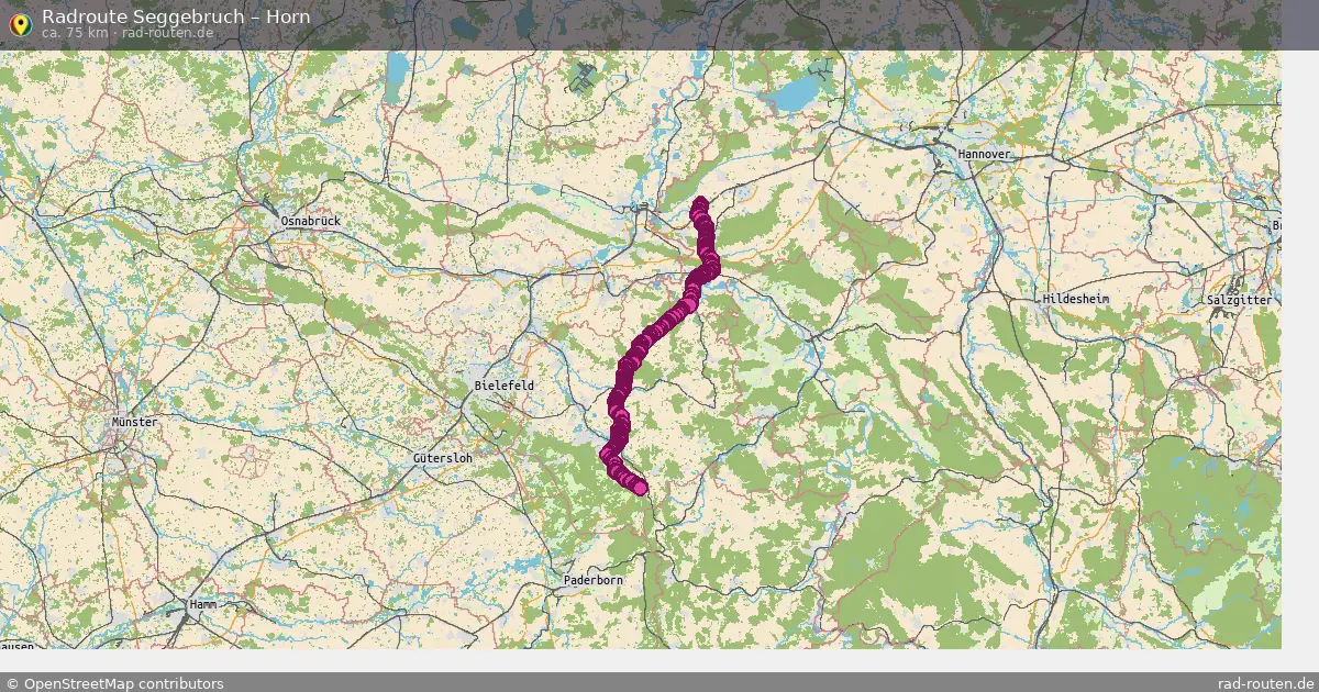 Fahrradroute Seggebruch – Horn