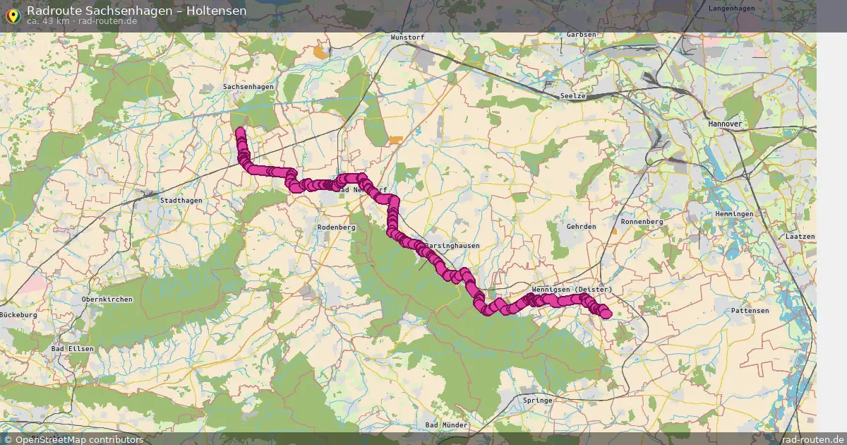 Fahrradroute Sachsenhagen – Holtensen