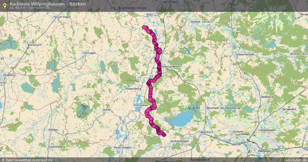 Radtour Wölpinghausen – Bücken