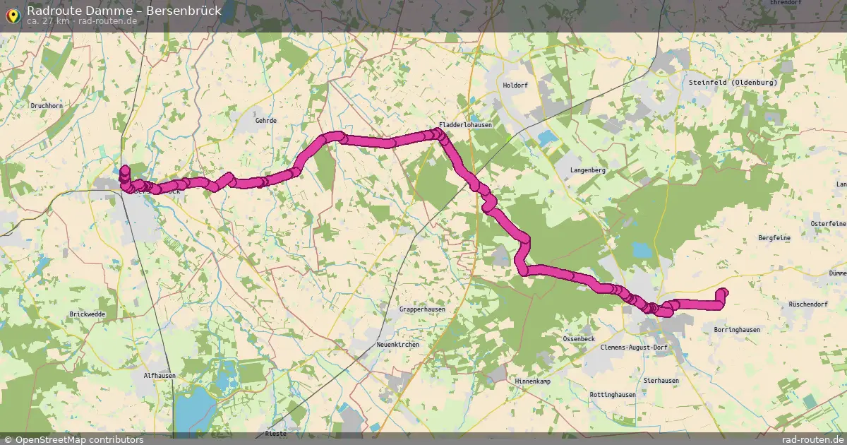 Radtour Damme – Bersenbrück
