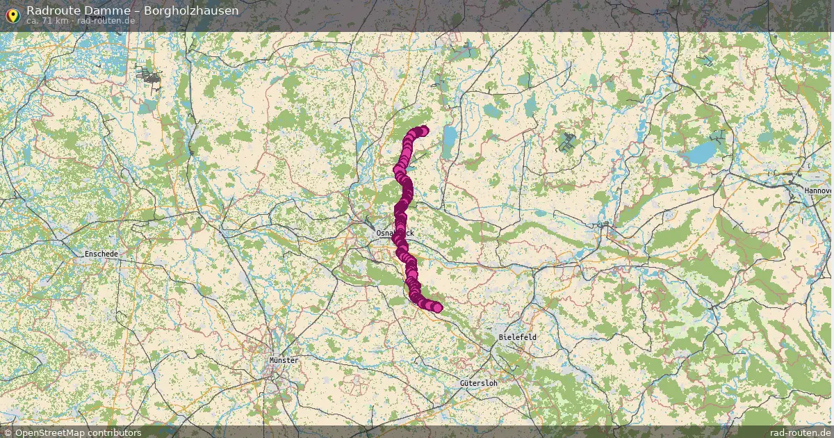 Radtour Damme – Borgholzhausen