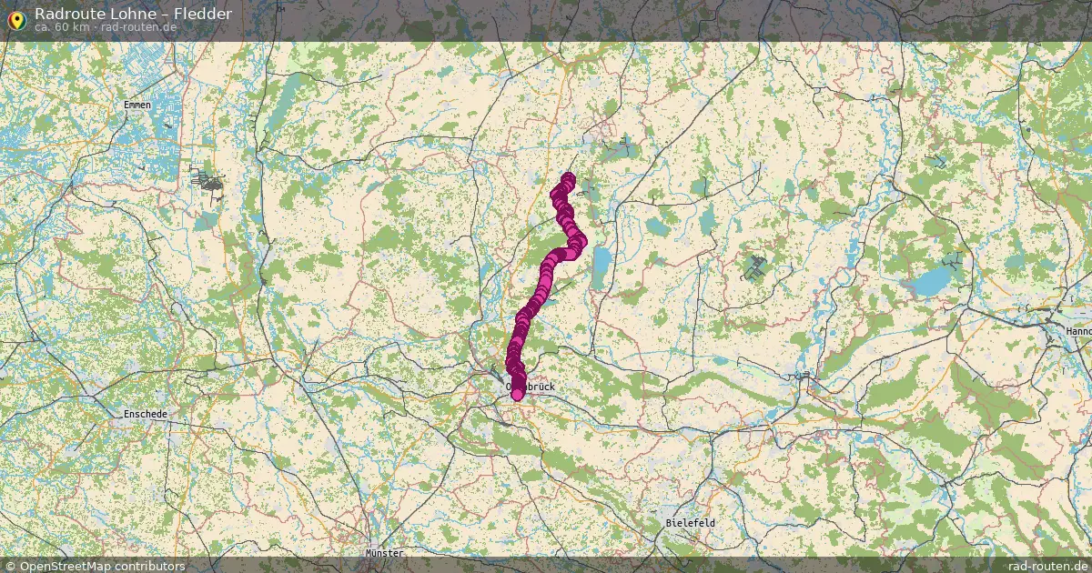 Fahrradroute Lohne – Fledder
