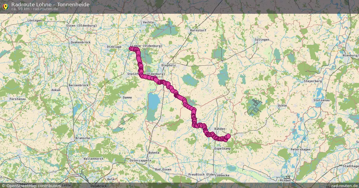 Radtour Lohne – Tonnenheide