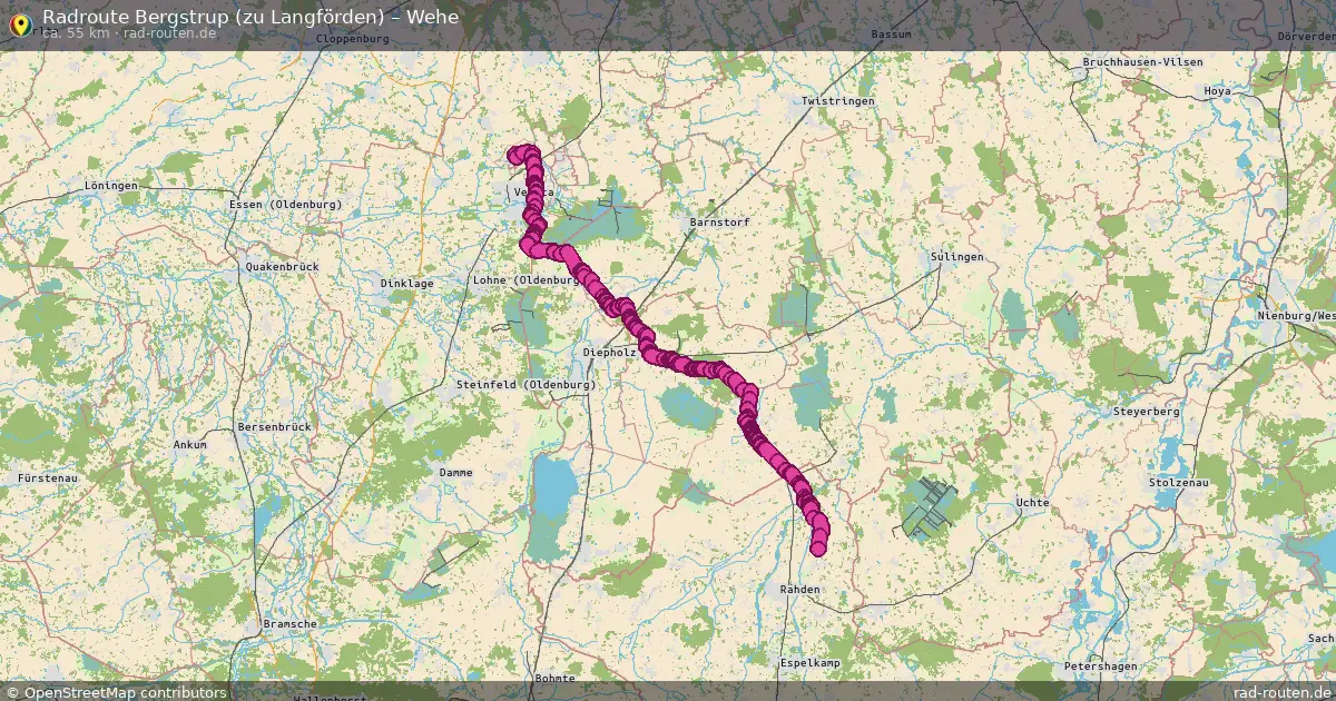 Radtour Bergstrup (Zu Langförden) – Wehe
