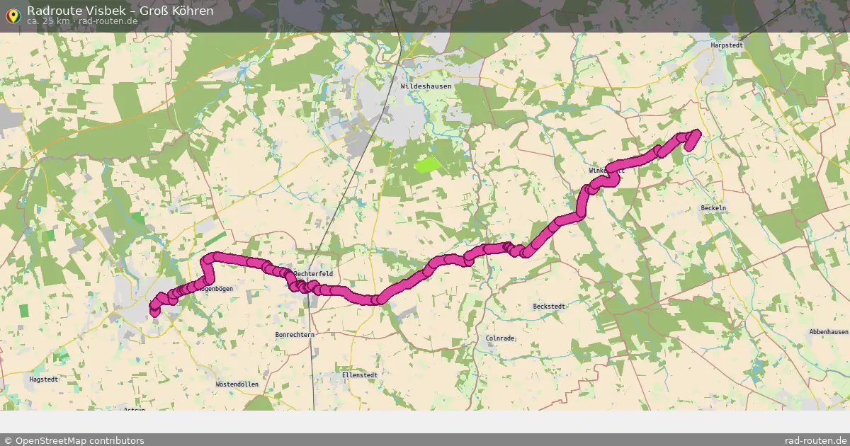 Radtour Visbek – Groß Köhren