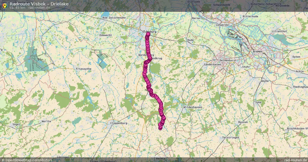 Radtour Visbek – Drielake