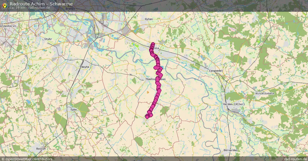 Radtour Achim – Schwarme