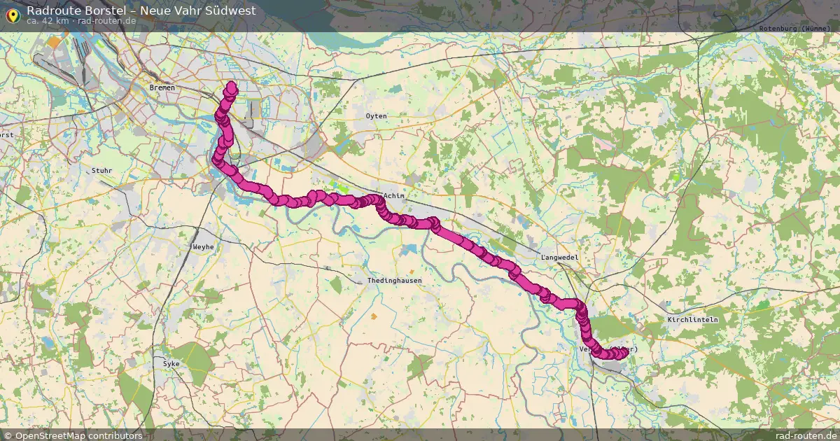 Radtour Borstel – Neue Vahr Südwest