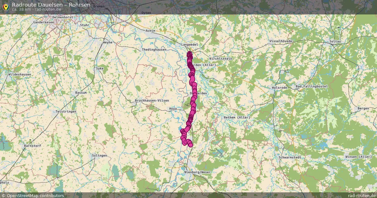 Fahrradroute Dauelsen – Rohrsen