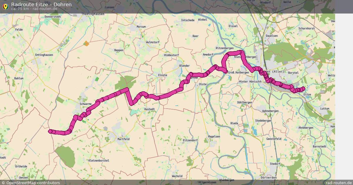 Fahrradroute Eitze – Dohren