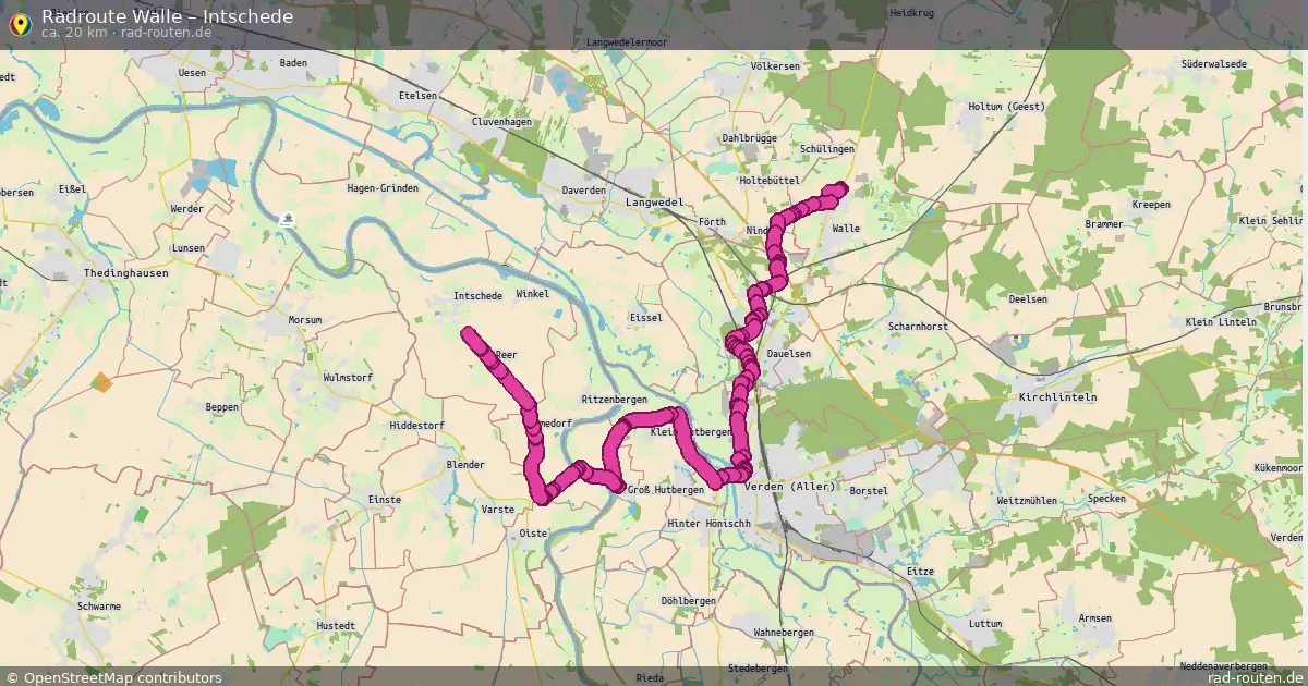 Radtour Walle – Intschede