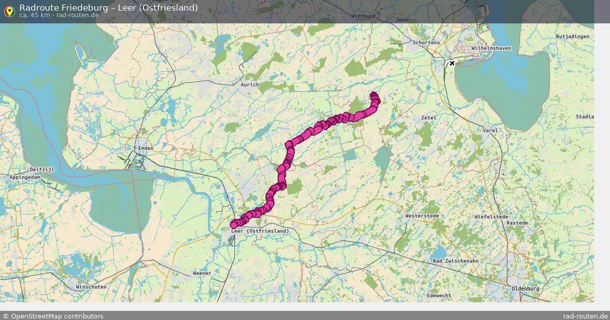 Radtour Friedeburg – Leer (Ostfriesland)