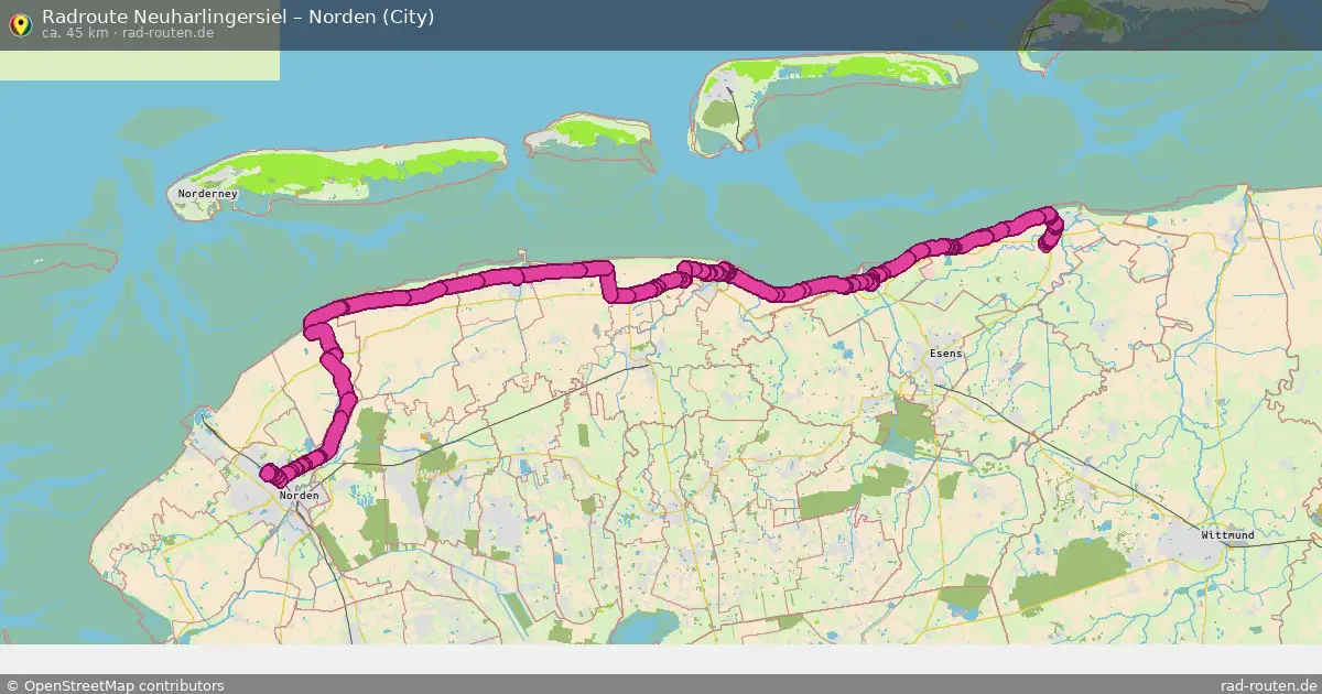 Radtour Neuharlingersiel – Norden (City)