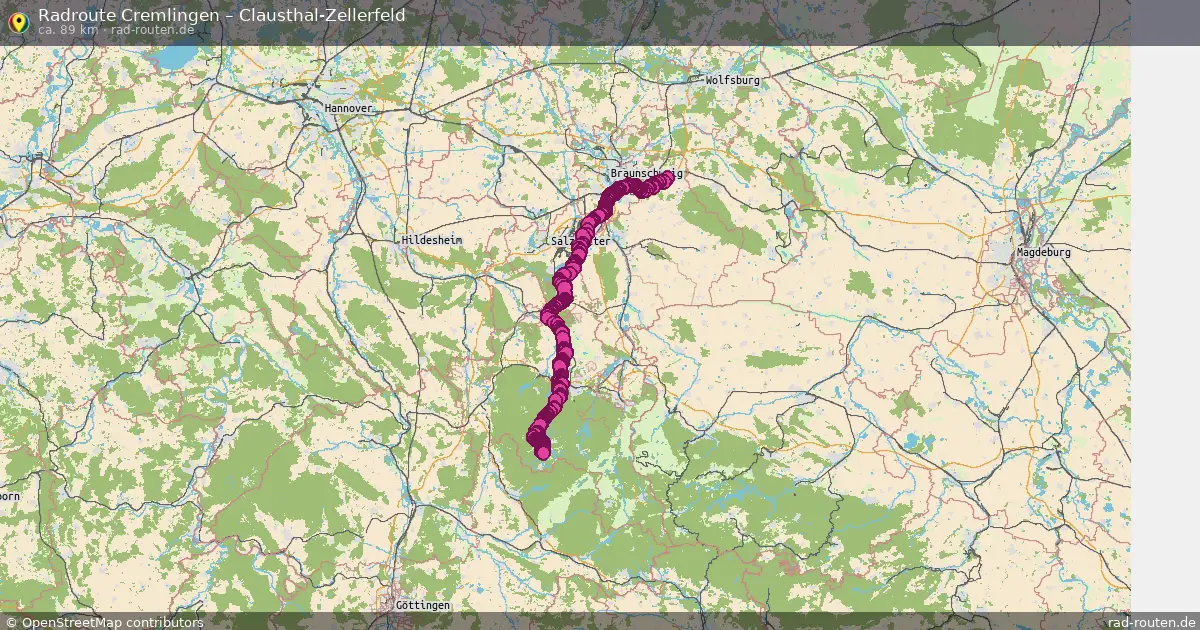 Radtour Cremlingen – Clausthal-Zellerfeld