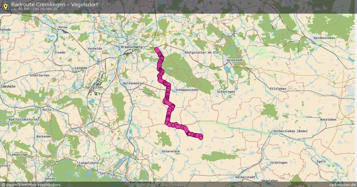 Radtour Cremlingen – Vogelsdorf