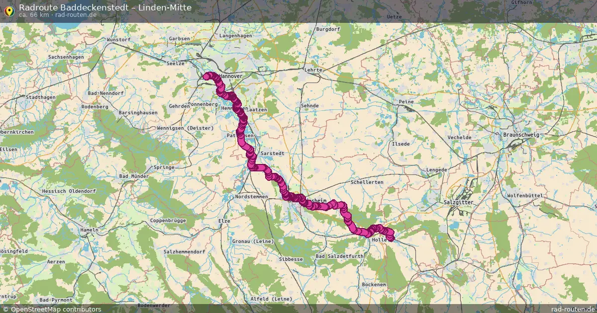 Radtour Baddeckenstedt – Linden-Mitte