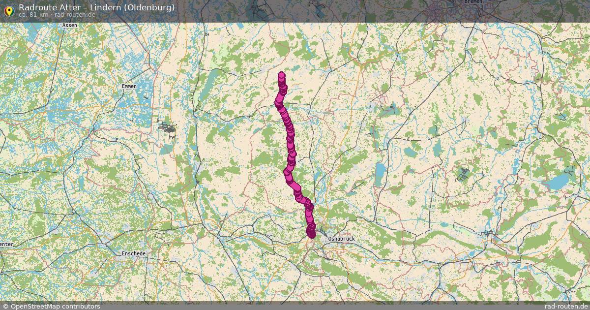 Radtour Atter – Lindern (Oldenburg)