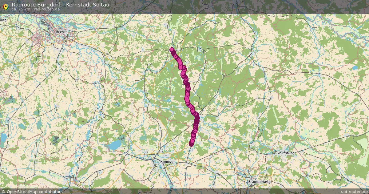 Radtour Burgdorf – Kernstadt Soltau