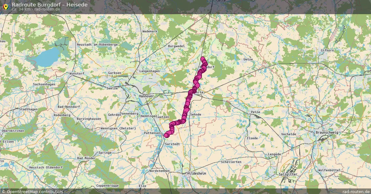 Radtour Burgdorf – Heisede