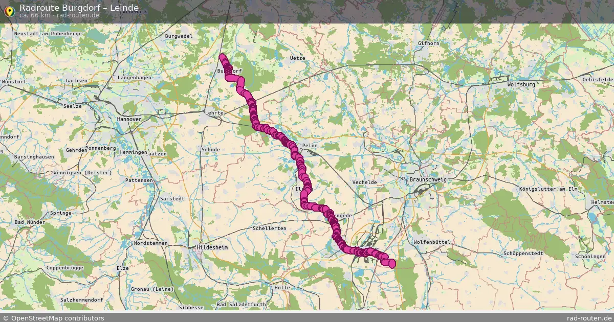Radtour Burgdorf – Leinde