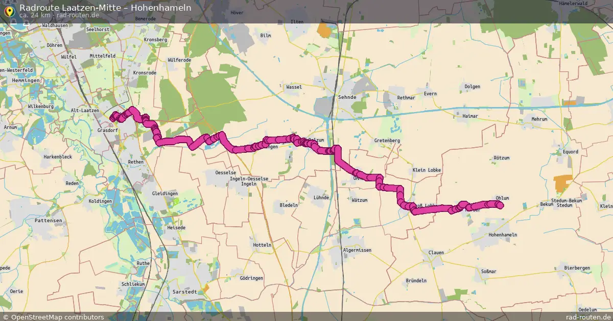 Radtour Laatzen-Mitte – Hohenhameln