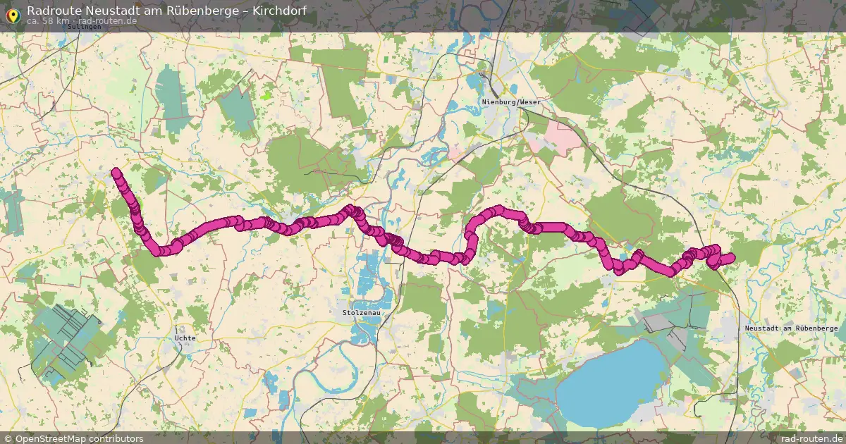 Fahrradroute Neustadt Am Rübenberge – Kirchdorf (58 km) – Rad-Routen.de