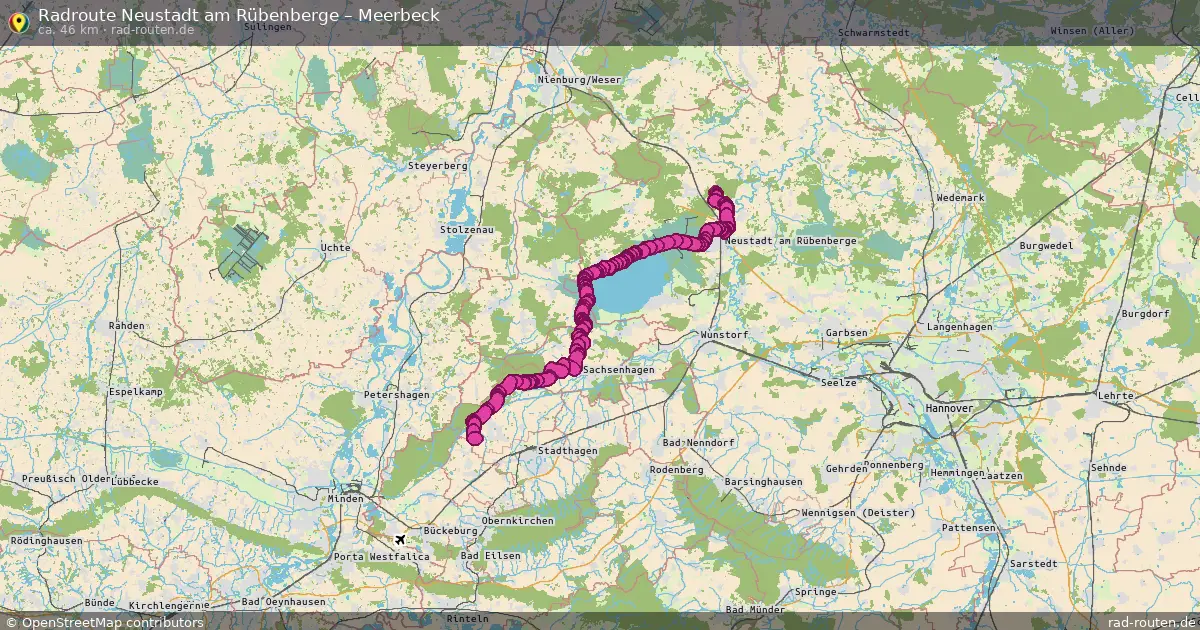 Fahrradroute Neustadt Am Rübenberge – Meerbeck (46 km) – Rad-Routen.de