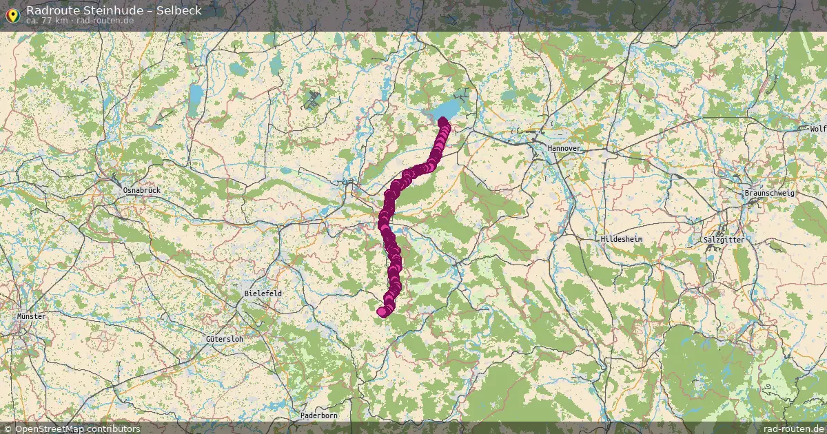Fahrradroute Steinhude – Selbeck