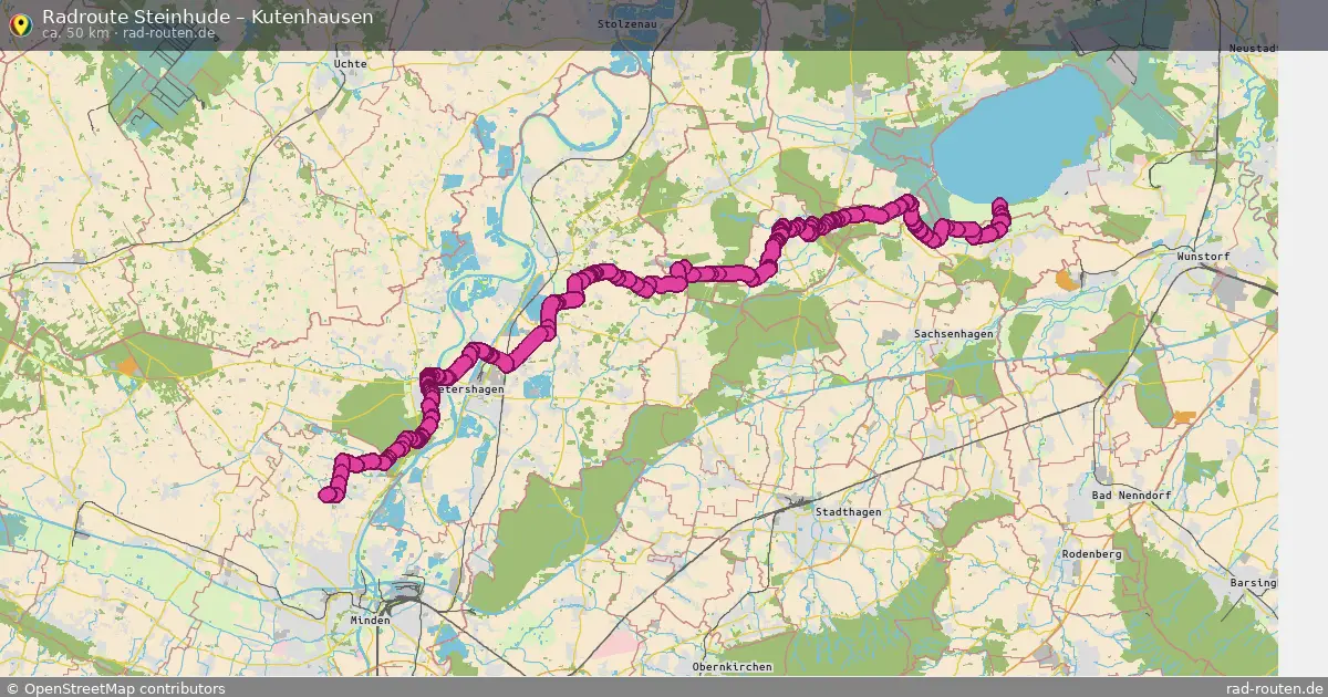 Fahrradroute Steinhude – Kutenhausen